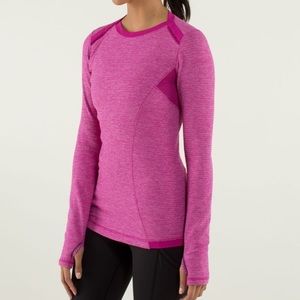 Lululemon Base Runner Long Sleeve
Mini Check Pique Raspberry / Raspberry